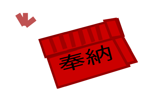 霊夢の賽銭箱（偽札つき）