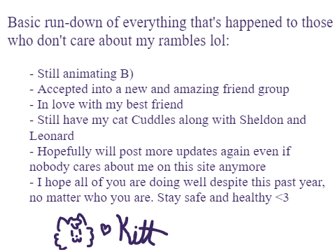 dude the last time i updated here was in 2019 lol