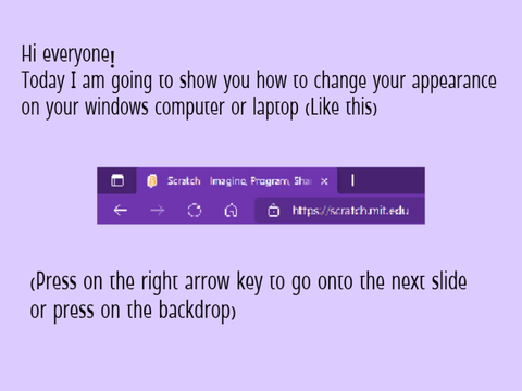 How to change your appearance colour on laptop!