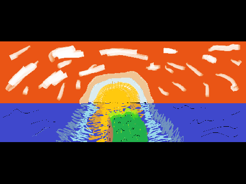 Sea sunset