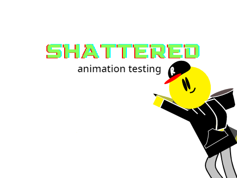 shattered characters animation test