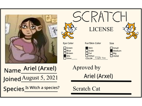 My Scratch License