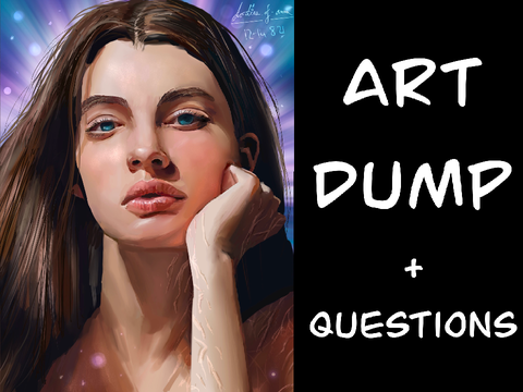 ART DUMP!!! & 30 random questions: artist edition
