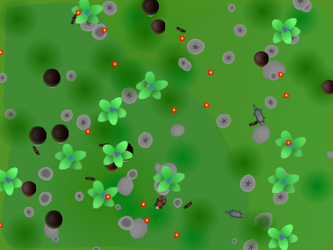 Environment simulation, with evolution. By Trainer500