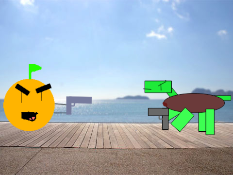 Turtle v.s orange trailer