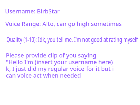 Sign Up For Being A Voice Actor For My Shop remix