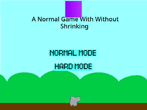 A normal game without shrinking