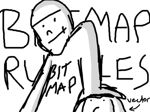Bitmap is better than vector!