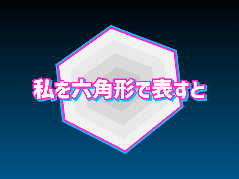 【#11】私を六角形で表すと 「まつおver.」