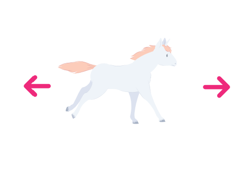 animated animals walking