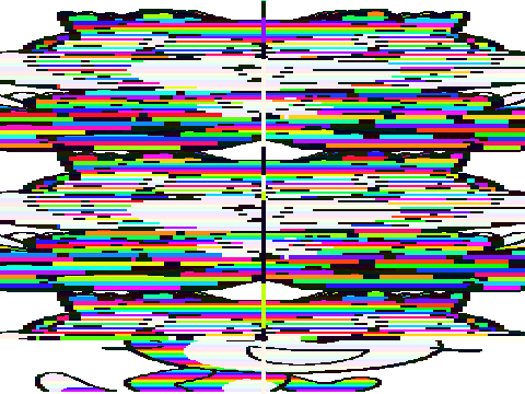 3D very glitchy Cat scan rainbow  remix remix remix remix remix