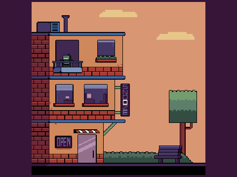 Snooze's Apartment Pixel Art    #art