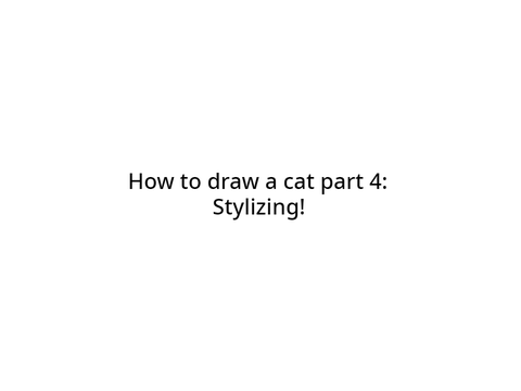 How to draw a cat part 4