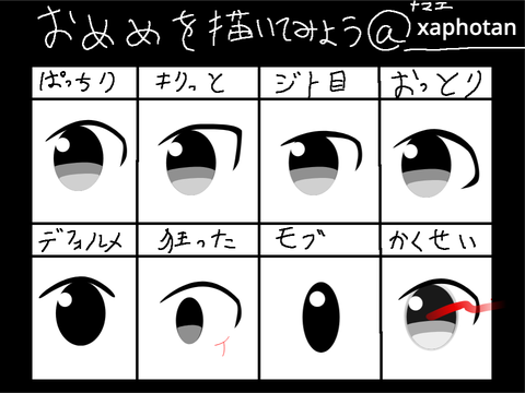 目を描いてみよう remix