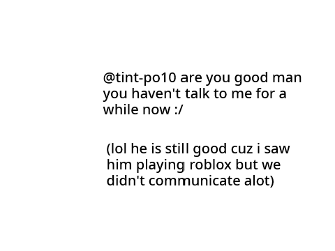 a message