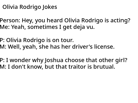 Song Artist Jokes