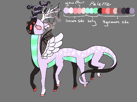 Deer centipede deity thing