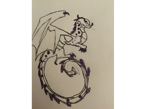 Dragon drawing contest entry 