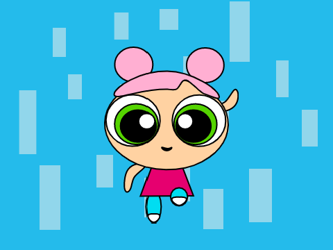 Powerpuff Girl Flying - SpringMel