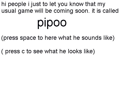 preview of my usual game