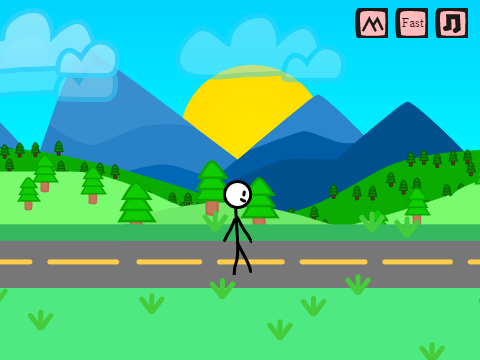 Walking - scrolling parallax