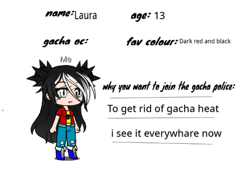 Gacha police fill out form! remix