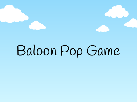 Baloon Pop Game ~remix~