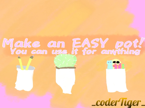 Make an easy pot! (2 steps!)