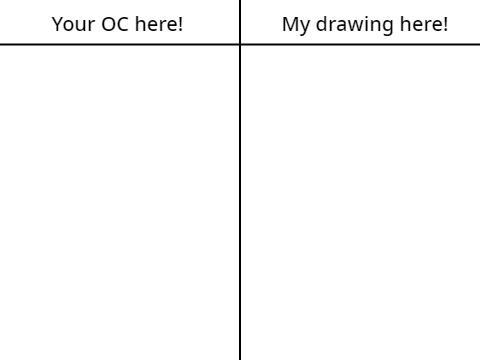 Give me your OC and I’ll draw it!