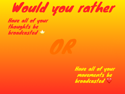 Thoughts or movements