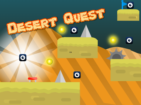 (Collab) Desert Quest || ☁ Multiplayer Scrolling Platformer 