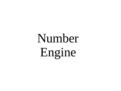 Number Engine