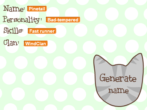 Warrior Cat Generator
