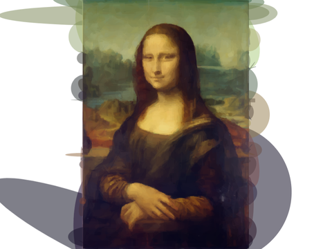 Mona Lisa | Art Process (Vector Art)