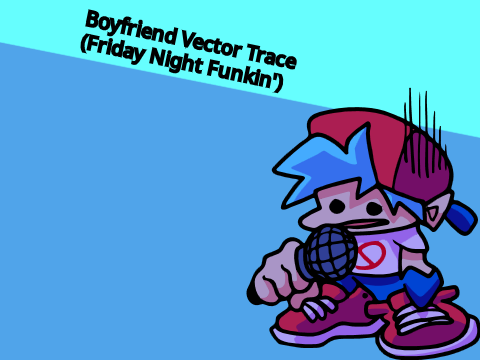 Boyfriend Vector Trace - Friday Night Funkin' 