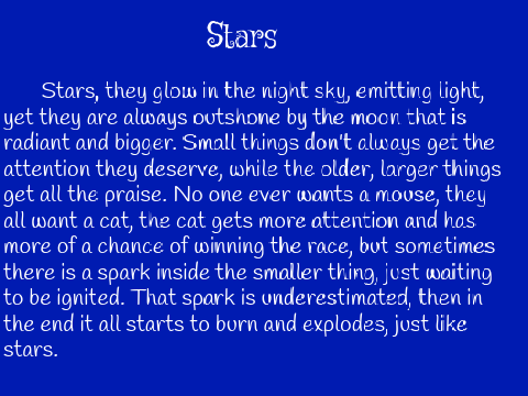 Stars- A short story