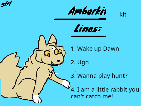 OPEN || Adventures in MeadowClan Amberkit Voice