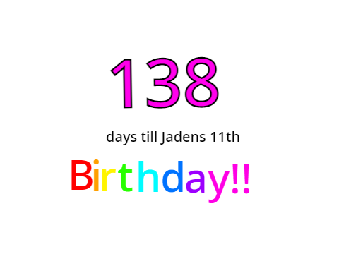 138 days till jadens birthday  remix