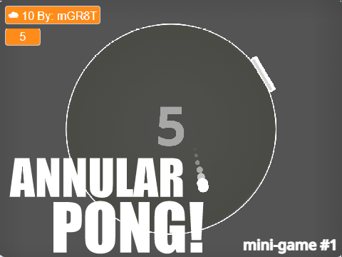 Annular Pong! [mini-game #1] #games #mGR8T