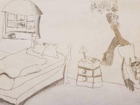 Hyphnex's room camera at 2:35 AM