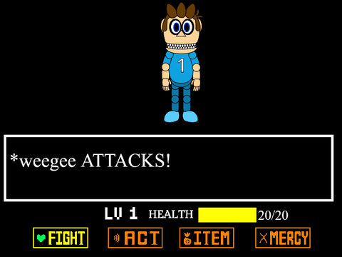 weegee boss fight phase 1 wip