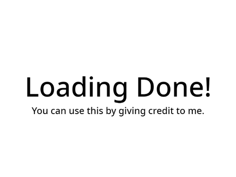 Loading screen?