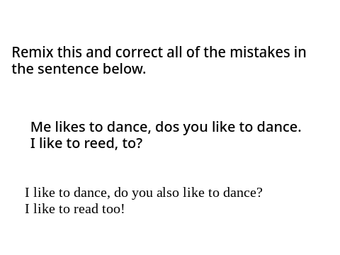 Grammar, Spelling, and Punctuation Assigment Week 1 remix