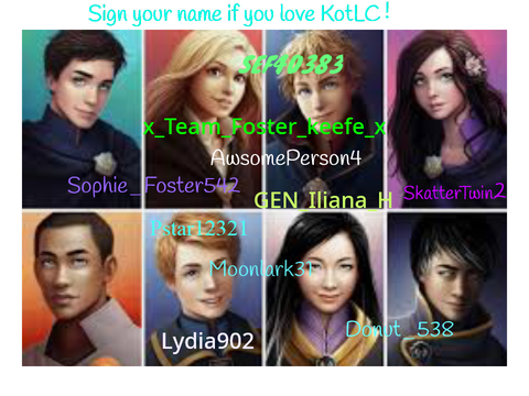 Sign your name if you love KOTLC!!!!!  remix remix remix remix remix remix remix remix