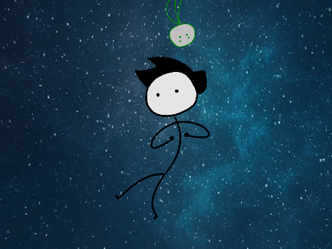 Stranded in space.
