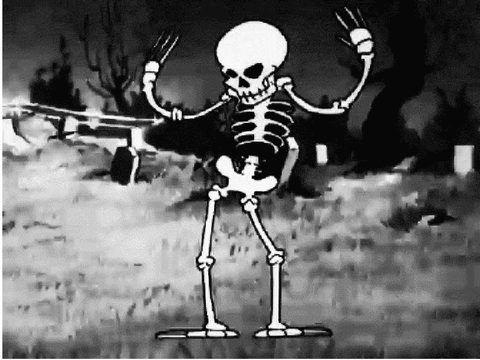 Spooky scary skeleton