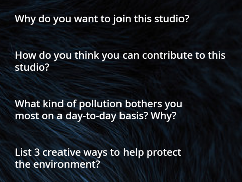 Studio Entry Form