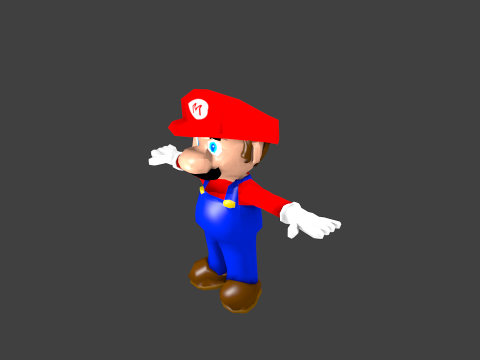 mario in blender