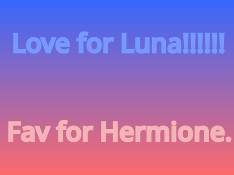 Luna or Hermione?