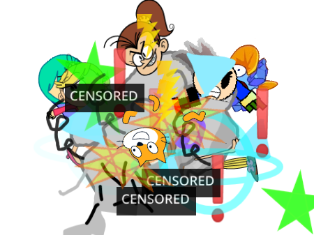 Everyone fights for the hamburger
